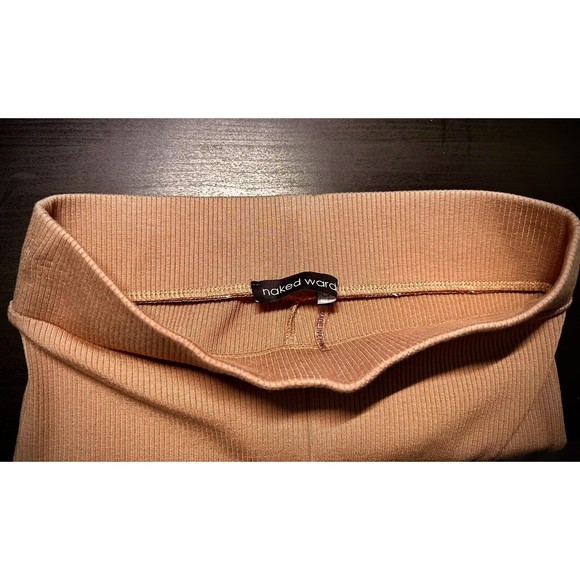 NEW naked wardrobe snatched Brown High Waist women's Leggings 86% rayon Sz S - Picture 4 of 11